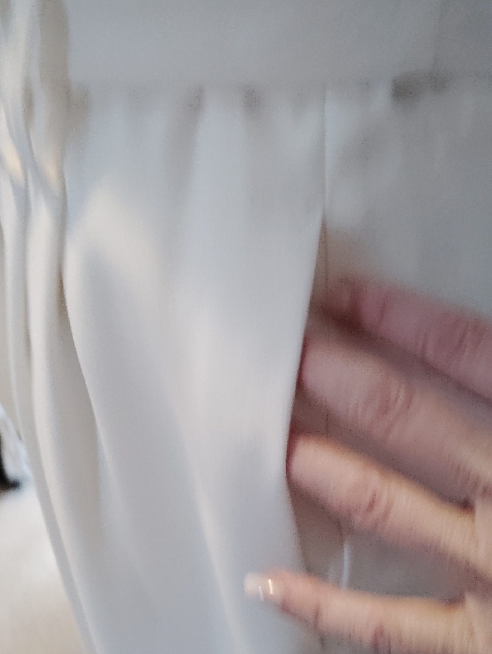 Express White Paperbag Waist Pencil Skirt with Tie - Picture 5 of 6